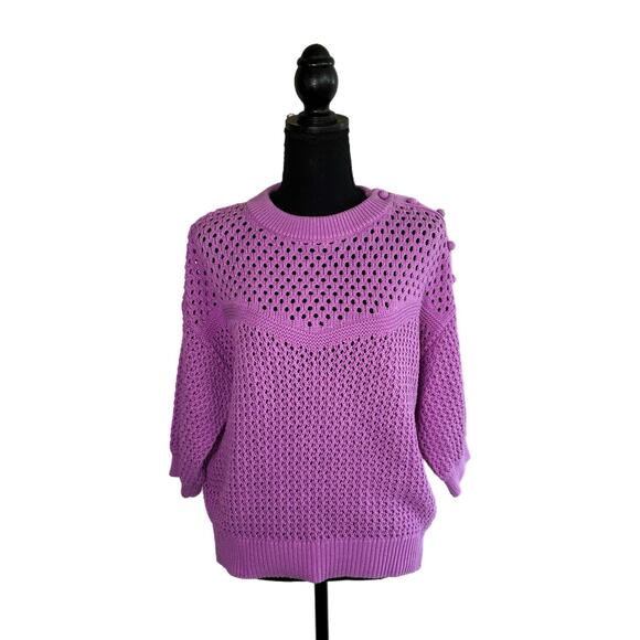 J. Crew Women’s Purple Knit Sweater, Medium, Pre-owned - Picture 1 of 5